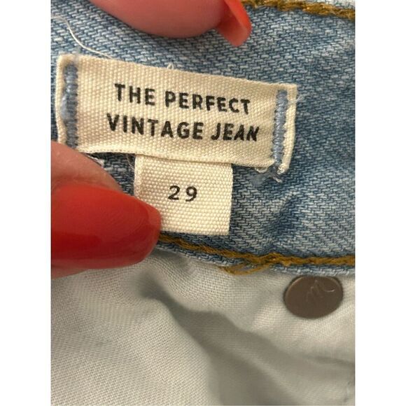 Madewell The Perfect Vintage Jean 29 light wash GUC - Picture 4 of 12